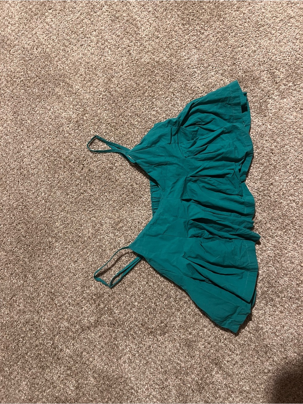 New In Teal Ruffled Women's Two-Piece Set - Picture 3 of 5